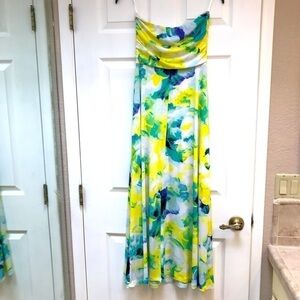 The Limited Petite Strapless Sun Dress-Size Small
